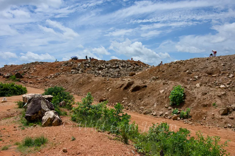 Ron Coleman Mining Walking Up Digsite Entry