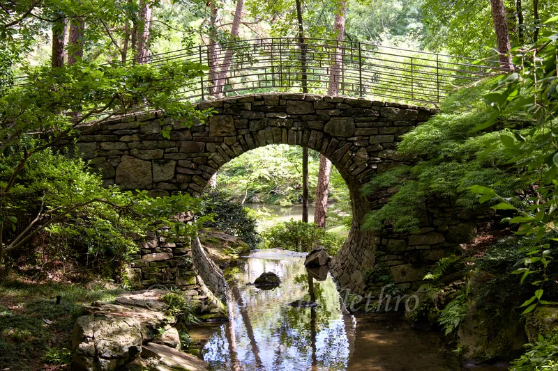 Garvan Woodland Gardens Bridge With Circular Arch