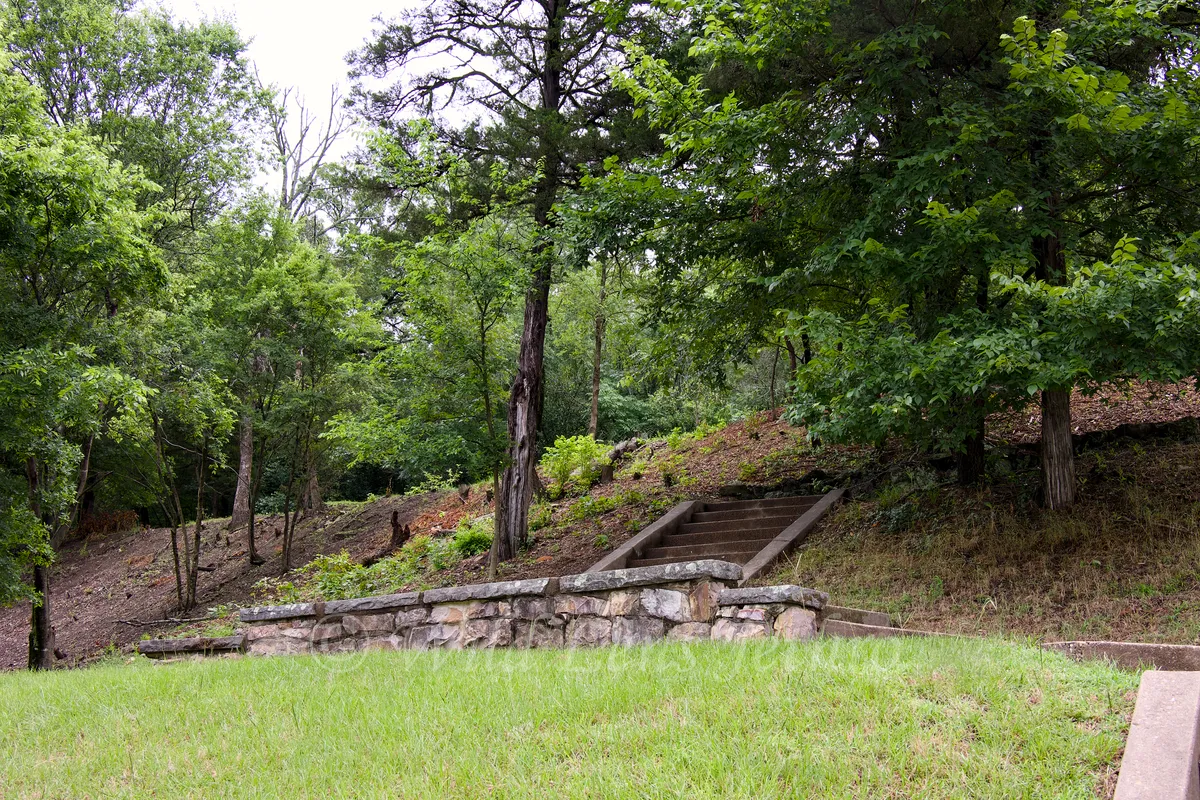 Hot Springs National Park Grand Promenade Offshoot Stairs Zoomed