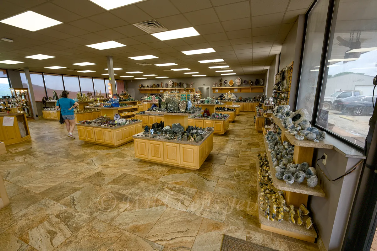 Ron Coleman Mining Gift Shop Entry View Of Crystals