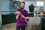 Paul Jethro Holding Baby Alligator